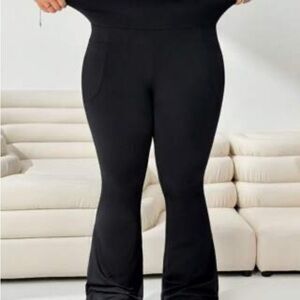 SHEIN Black Flare Pants